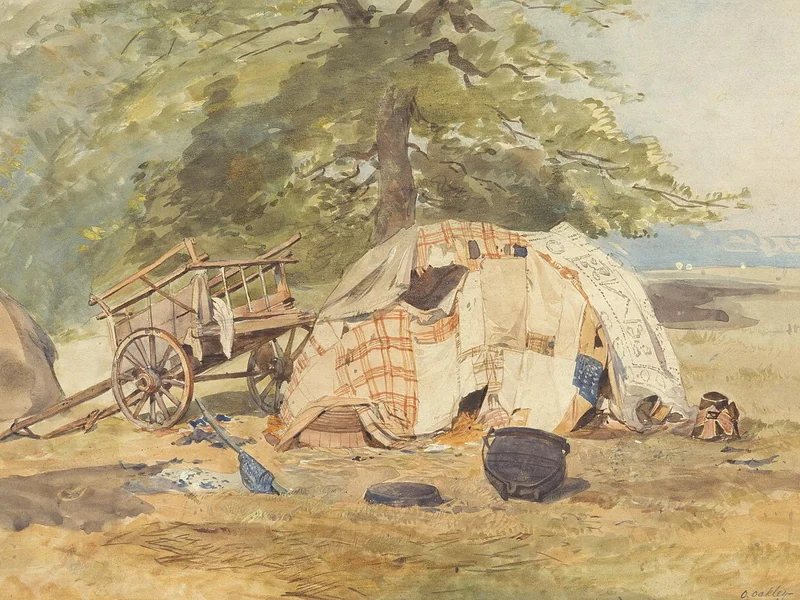 1800-Octavius Oakley - Un accampamento di zingari - Yale Center for British Art
